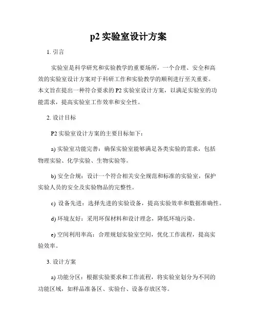 p2实验室设计方案