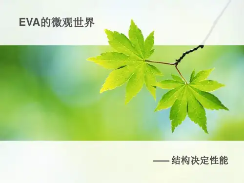 光伏封装EVA的结构与性能剖析