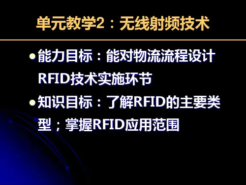 物流信息技术RFID技术-PPT精选文档