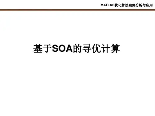 SOA的寻优计算教程(MATLAB优化算法案例分析与应用PPT课件)人群搜索算法的函数优化