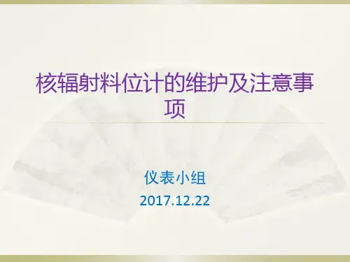 核辐射料位计课件