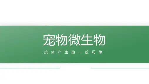 【宠物微生物课件】抗体产生的一般规律