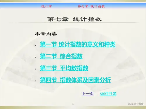第7章 统计指数