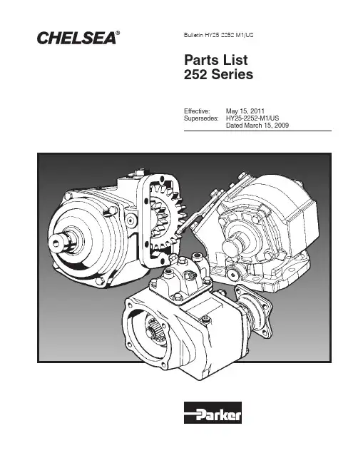 Parker-Hannifin HY25-2252-M1 US 说明书