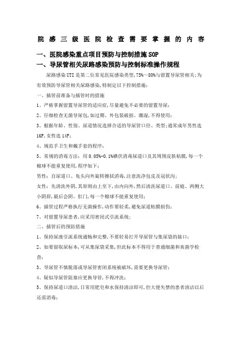 院感需掌握内容