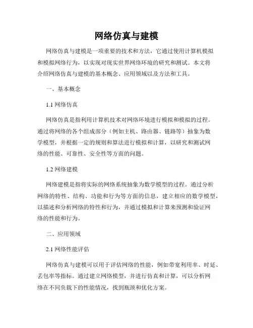 网络仿真与建模