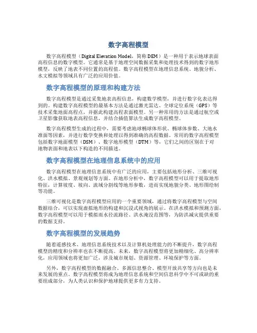 数字高程模型