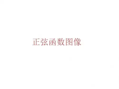 正弦函数、余弦函数的图象