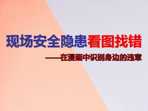 现场安全隐患看图找错(63页)