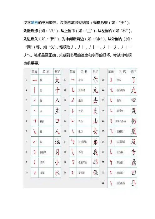 小学一年级笔顺,结构 2