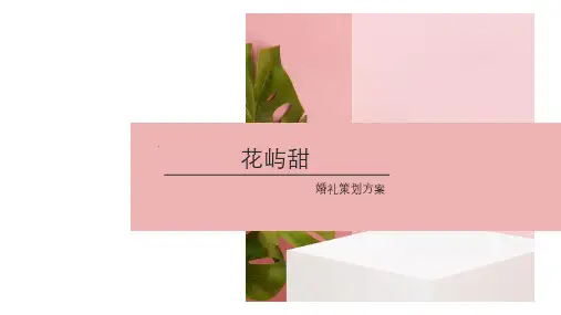 婚礼策划《花屿甜》策划方案PPT