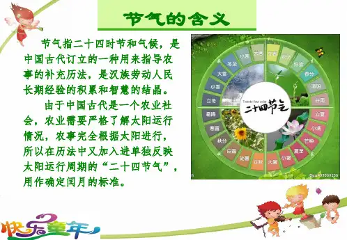 二十四节气-幼儿园学习资料
