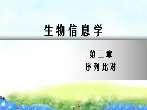 生物信息学第2版序列比对