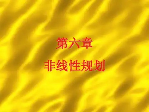 运筹学资料5非线性规划
