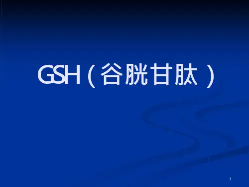 谷胱甘肽(GSH)-课件