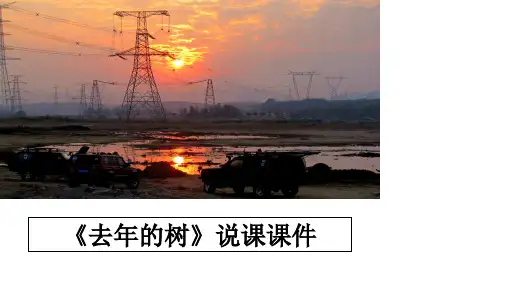 最新《去年的树》说课课件PPT课件
