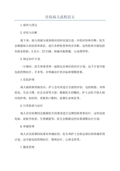 住院病人流程范文
