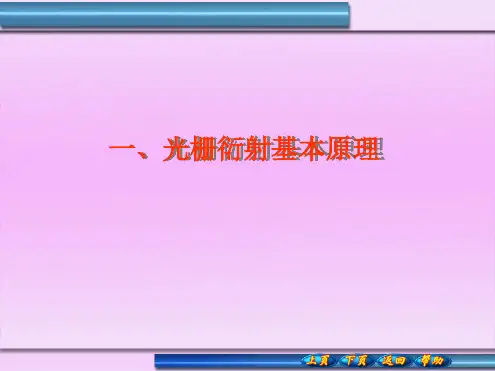 一光栅衍射基本原理资料