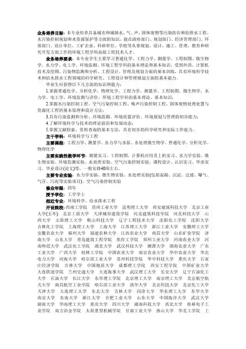 81001 环境工程