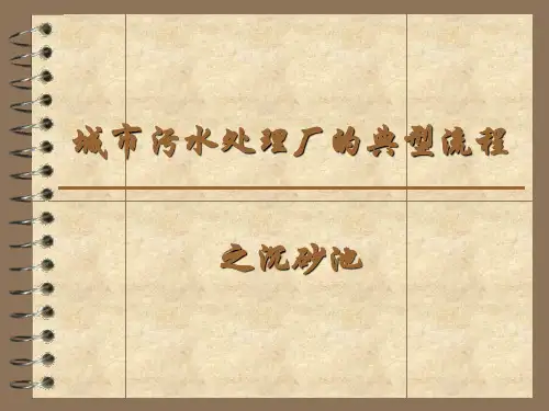 城市污水处理厂物理处理单元之沉砂池