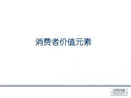 消费者价值元素
