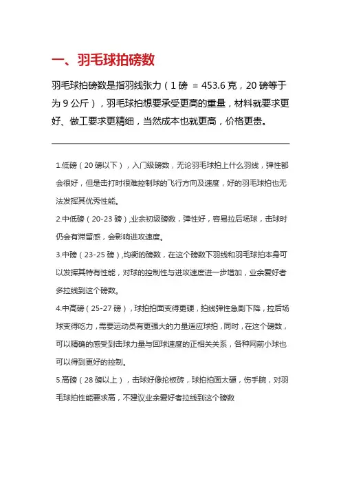 如何选择羽毛球拍