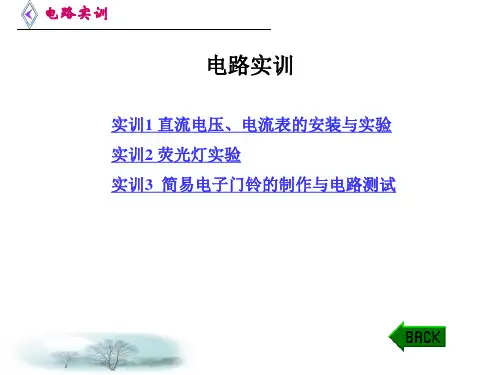 电路与电子技术实训PPT
