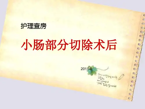 小肠部分切除术后PPT课件