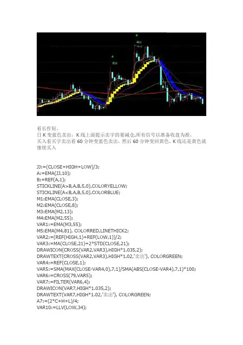 通达信指标公式源码 超赢天下 不用太操心赚钱的买卖趋势指标