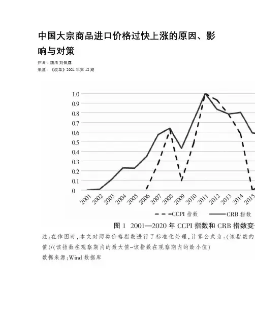 中国大宗商品进口价格过快上涨的原因、影响与对策