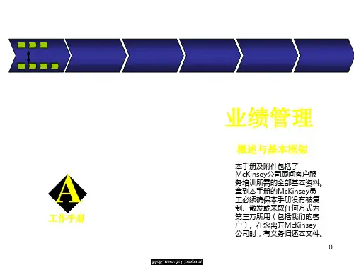 某咨询业绩管理概述与基本框架