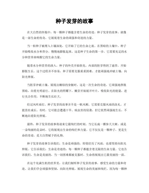 种子发芽的故事