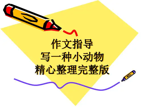 小学作文写动物完整版 PPT课件(共45张)