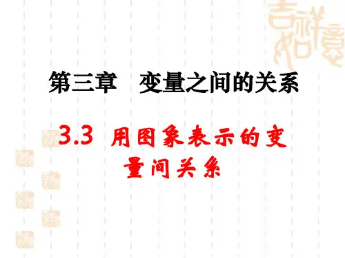 【北师大版】七年级下册数学3.2《用图象表示的变量间关系》第1课时ppt课件