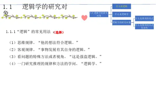 普通逻辑精讲整套讲义汇总版