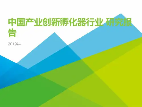 2019年中国产业创新孵化器行业报告ppt报告
