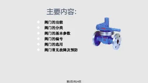 阀门选型知识简介分解.pptx