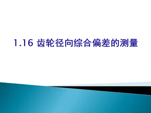 1.16齿轮径向综合偏差的测量[12页]