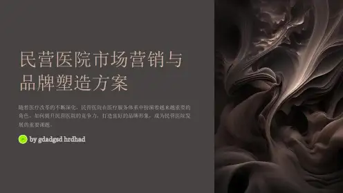 民营医院市场营销与品牌塑造方案