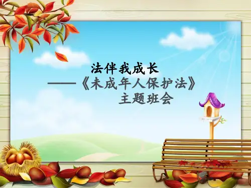 法伴我成长之未成年人保护法主题班会-