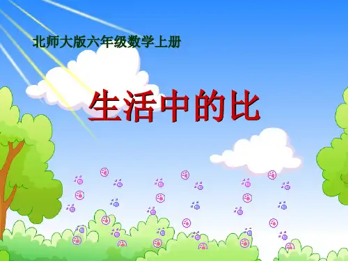 北师大版六上数学生活中的比课件