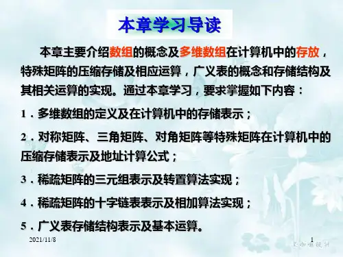 数据结构05数组和广义表11