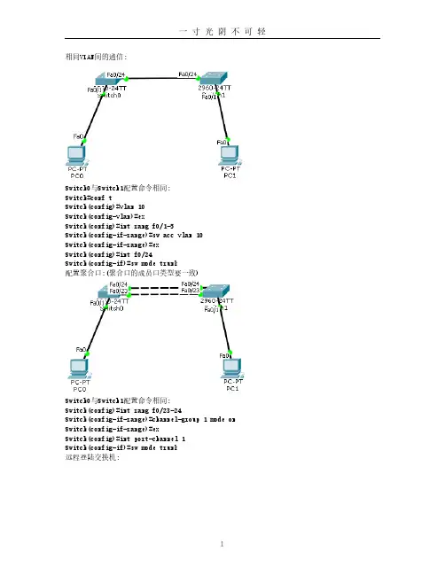 思科模拟器配置命令.pdf