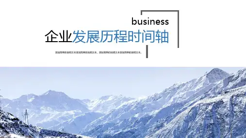 回顾公司发展历程时间轴通用PPT