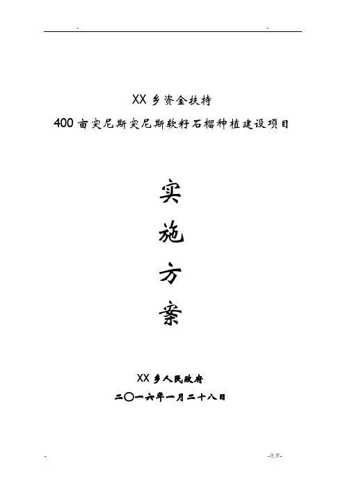 火龙果实施计划方案