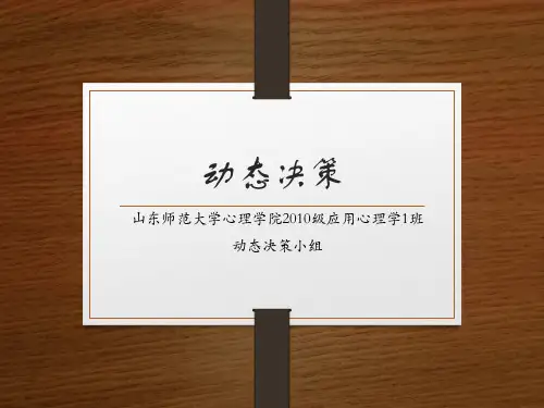 动态决策