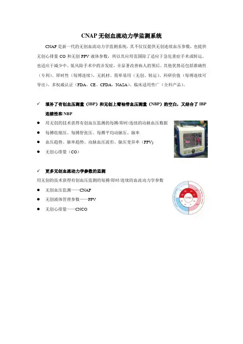 CNAP无创心排量监测系统