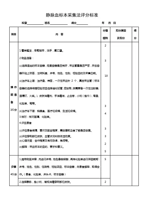 采血、临床输血技术标准操作流程