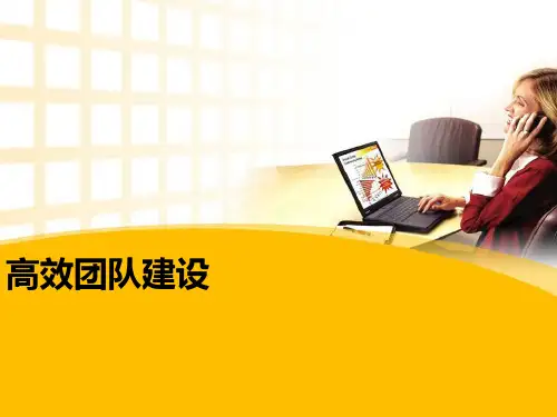 高效的团队建设课件(PPT 73页)