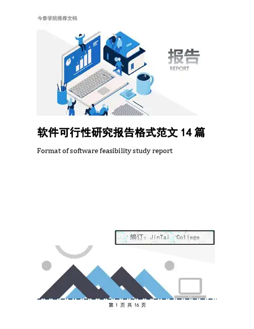 软件可行性研究报告格式范文14篇